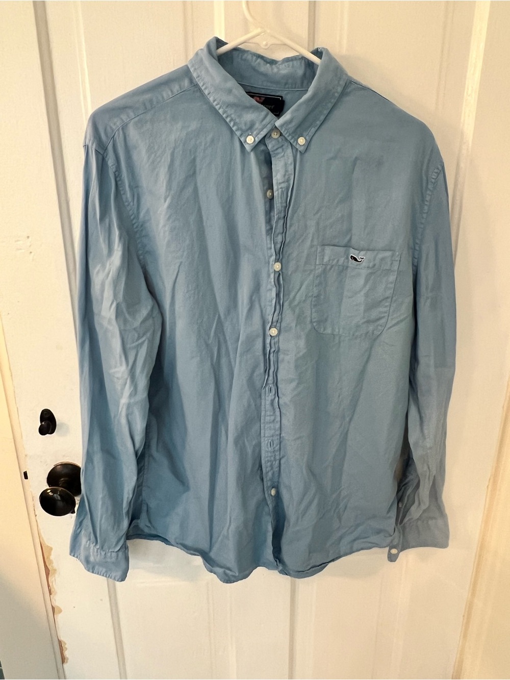 Vineyard Vines Light Blue Button-Down Shirt - Cotton & Silk